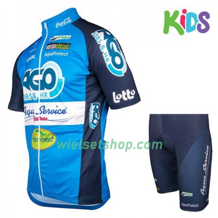Kind Fietskleding (Fietsshirt + Fietsbroek Kort) 2018 Ago Aqua Service N001
